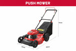 Charger l’image dans la visionneuse de la galerie, 21" Gas Lawn Mower, 144cc OHV Engine, 3-in-1 Push Mower with Bagging, Mulching & Side Discharge