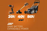 Charger l’image dans la visionneuse de la galerie, 20V Cordless String Trimmer & 360 CFM Leaf Blower Combo, 12-Inch Trimmer, 2 × 4.0Ah Batteries & Charger Included, Model WG930.3