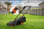 Charger l’image dans la visionneuse de la galerie, LD40A 19Inch Brushless Lawn Mower, 40V Powerful Cordless Lawn Mower, Effortless Single-Lever Height Adjustment, 3-Step Foldable Handle & Vertical Storage, 2-in-1 Mulching & Bagging