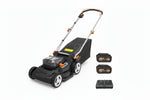 Charger l’image dans la visionneuse de la galerie, 17-Inch Cordless Lawn Mower, 2-in-1 Electric Edge Cutting, Lightweight Push Mower, 6 Height Adjustments, Batteries & Charger Included, Model WG745
