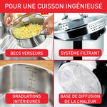 Charger l’image dans la visionneuse de la galerie, Tefal Faitout 24 Cm Induction Acier Inoxydable 18 10 Garantie 10 An...