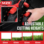 Charger l’image dans la visionneuse de la galerie, 20V 13" Electric Lawn Mower, Brushless Cordless Lawn Mower with 4-Position Height Adjustment, Walk-Behind Push Mowers with 8 Gallon Grass Bag, 2 x 4.0Ah Batteries & Charger Included, LM13B8, Red