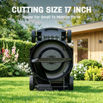Charger l’image dans la visionneuse de la galerie, 40V 17" Cordless Electric Lawn Mower, Brushless Motor, 6-Position Height Adjustment, 2-in-1 Bagging & Mulching, 2 Batteries & Dual Charger Included