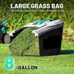 Charger l’image dans la visionneuse de la galerie, 20V 13" Cordless Electric Lawn Mower, Brushless Motor, 5 Height Adjustment, Lightweight Push Mower, 4.0Ah Battery & Charger Included