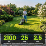 Charger l’image dans la visionneuse de la galerie, 13-Inch Cordless Electric Lawn Mower, 2×20V Battery Powered, 5 Height Adjustments, 2×4.0Ah Batteries & Charger Included, Ideal for Garden, Yard & Farm