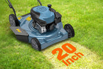 Charger l’image dans la visionneuse de la galerie, 20" Gas Lawn Mower, 144cc 4-Stroke Engine, Push Mower with Side Discharge, 5-Position Height Adjustment, Steel Deck