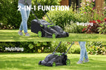 Charger l’image dans la visionneuse de la galerie, 40V 17" Cordless Electric Lawn Mower, Brushless Motor, 6-Position Height Adjustment, 2-in-1 Bagging & Mulching, 2 Batteries & Dual Charger Included