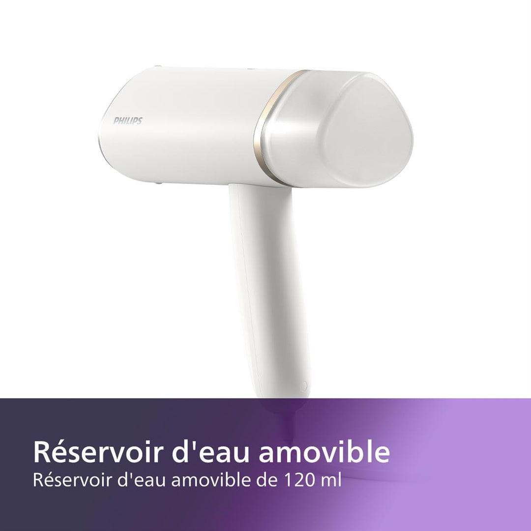Défroisseur vapeur à main 1000 W – prêt en 30 s, léger et compact