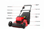 Charger l’image dans la visionneuse de la galerie, 21-Inch 40V Cordless Walk-Behind Lawn Mower, 2-in-1 Mulching &amp; Bagging, 6 Height Adjustments, Foldable, 2 Batteries &amp; Charger Included, Easy Storage, for Garden &amp; Yard
