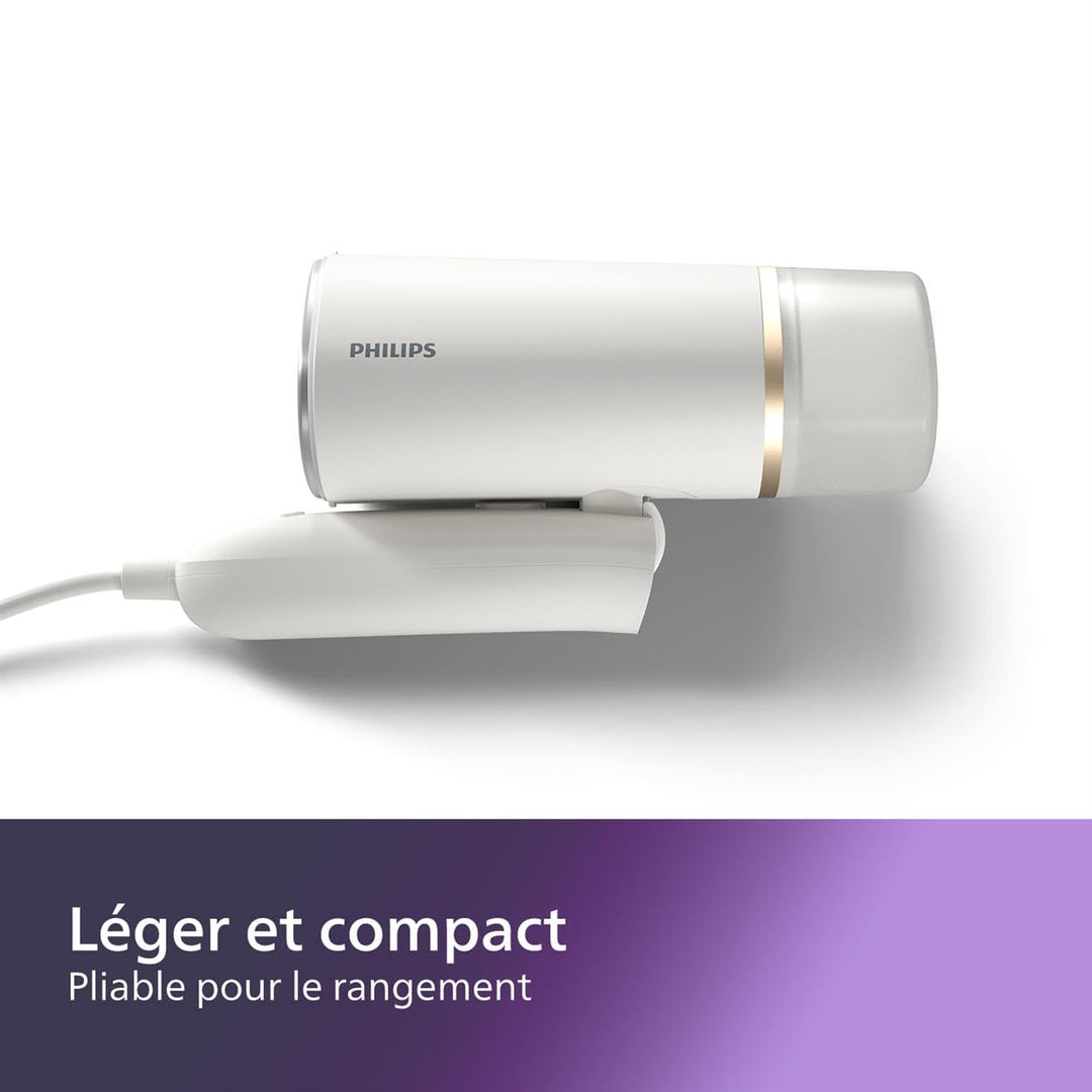 Défroisseur vapeur à main 1000 W – prêt en 30 s, léger et compact