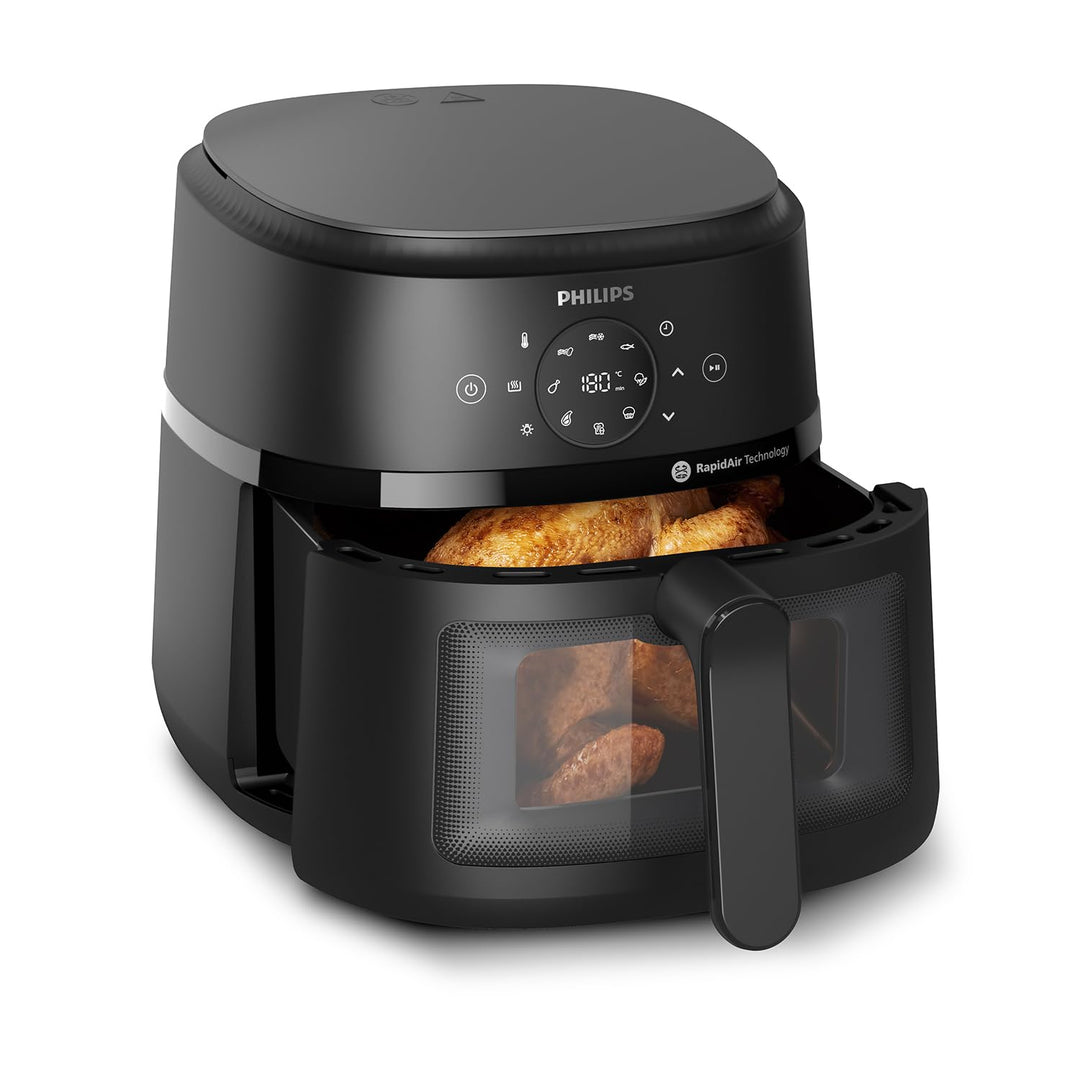 Airfryer 6,2 L – 13 modes de cuisson, Technologie RapidAir, Écran tactile, Noir (NA230/00)