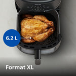 Charger l’image dans la visionneuse de la galerie, Airfryer 6,2 L – 13 modes de cuisson, Technologie RapidAir, Écran tactile, Noir (NA230/00)