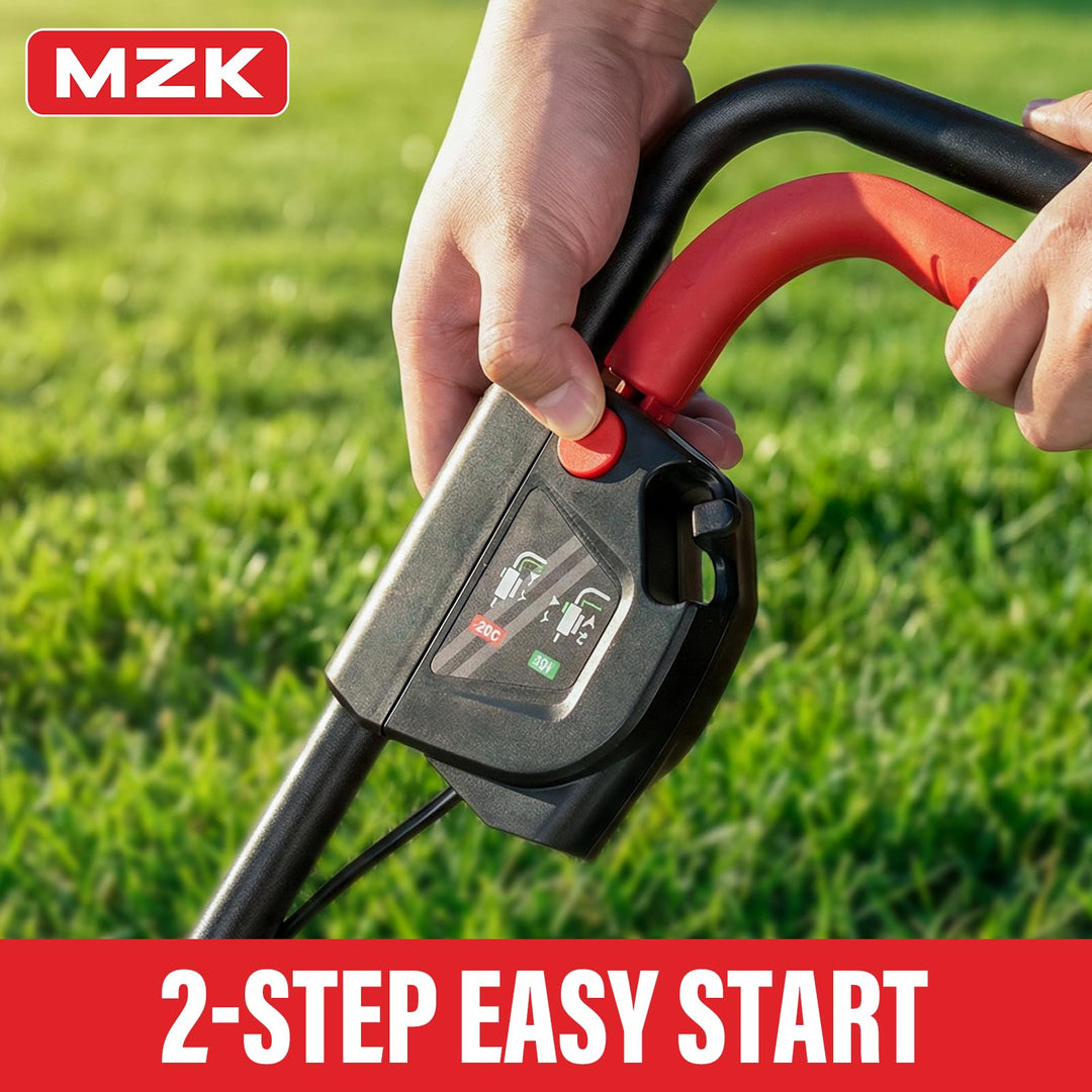 20V 13" Electric Lawn Mower, Brushless Cordless Lawn Mower with 4-Position Height Adjustment, Walk-Behind Push Mowers with 8 Gallon Grass Bag, 2 x 4.0Ah Batteries & Charger Included, LM13B8, Red