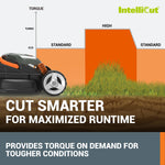 Charger l’image dans la visionneuse de la galerie, 14" Cordless Lawn Mower, 2-in-1 Electric Push Mower, Lightweight &amp; Compact, 6-Position Height Adjustment, Quiet Operation, Batteries &amp; Charger Included
