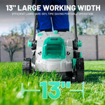 Charger l’image dans la visionneuse de la galerie, 20V 13" Cordless Electric Lawn Mower, Brushless Motor, 5 Height Adjustment, Lightweight Push Mower, 4.0Ah Battery &amp; Charger Included