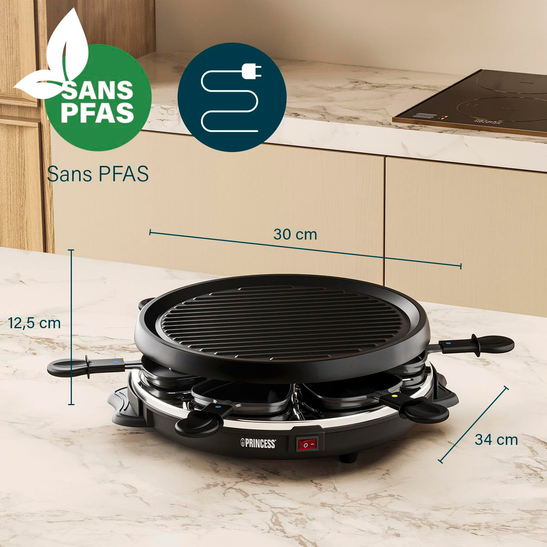 Appareil à Raclette 6 Personnes avec Pierre