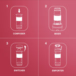 Charger l’image dans la visionneuse de la galerie, Mini Blender Portable 300W – 570 ml
