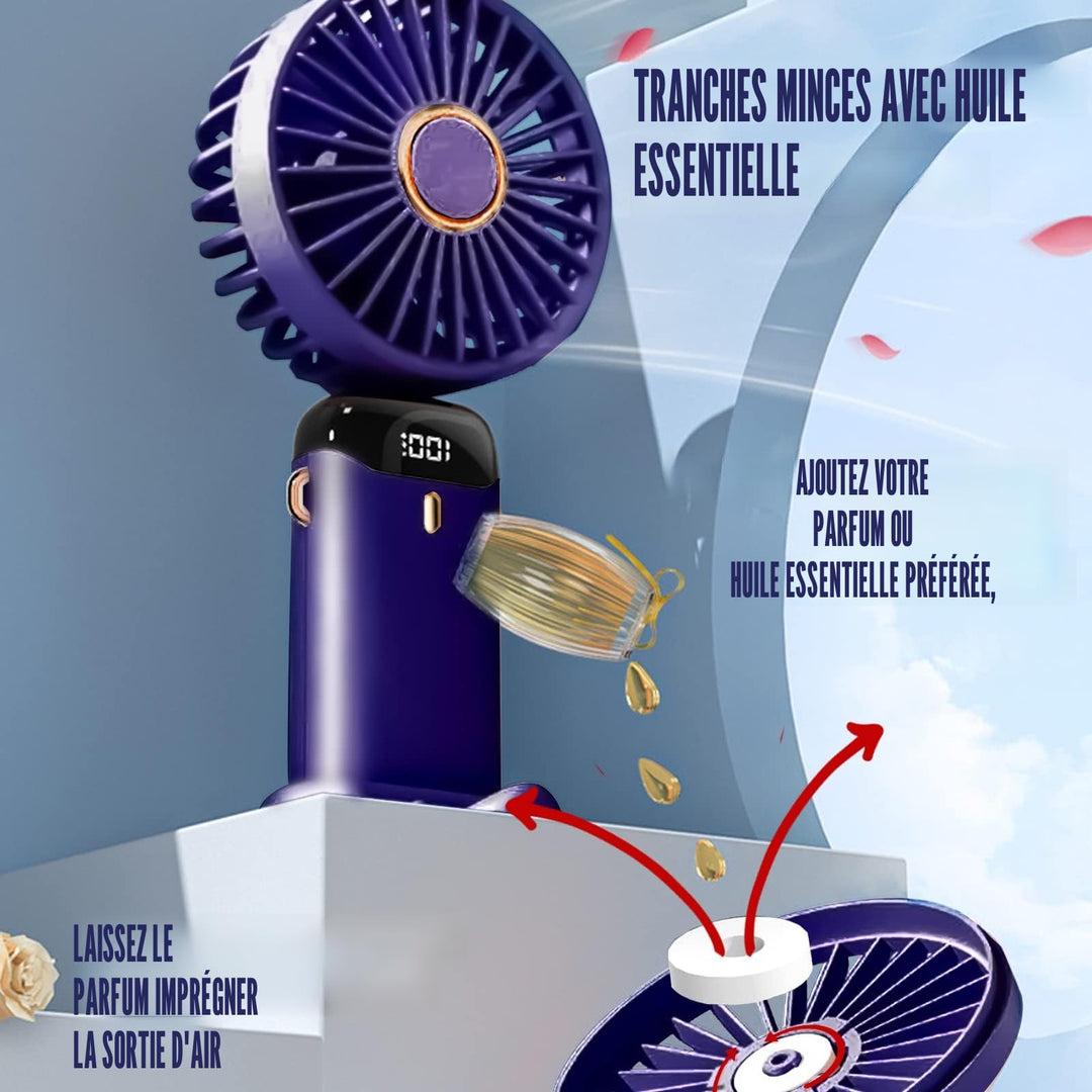 Ventilateur Portable USB à 5 Vitesses