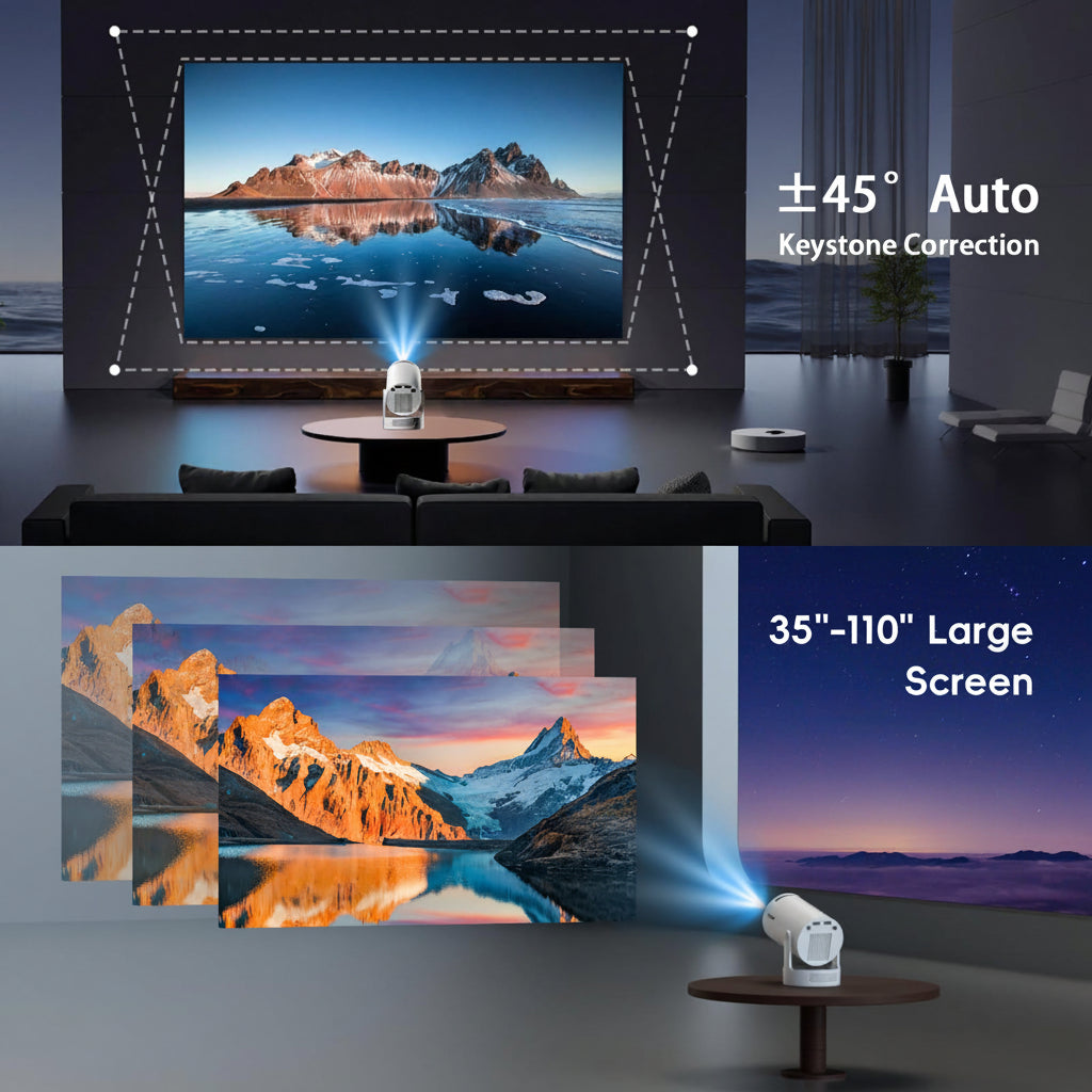 Mini Vidéoprojecteur WiFi Bluetooth 1080P