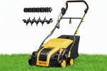 Charger l’image dans la visionneuse de la galerie, Upgraded 16-Inch 15 Amp Electric Dethatcher &amp; Scarifier, 5-Position Depth Adjustment, 14.5 Gal Collection Bag, Improves Lawn Health, Model EDS16S