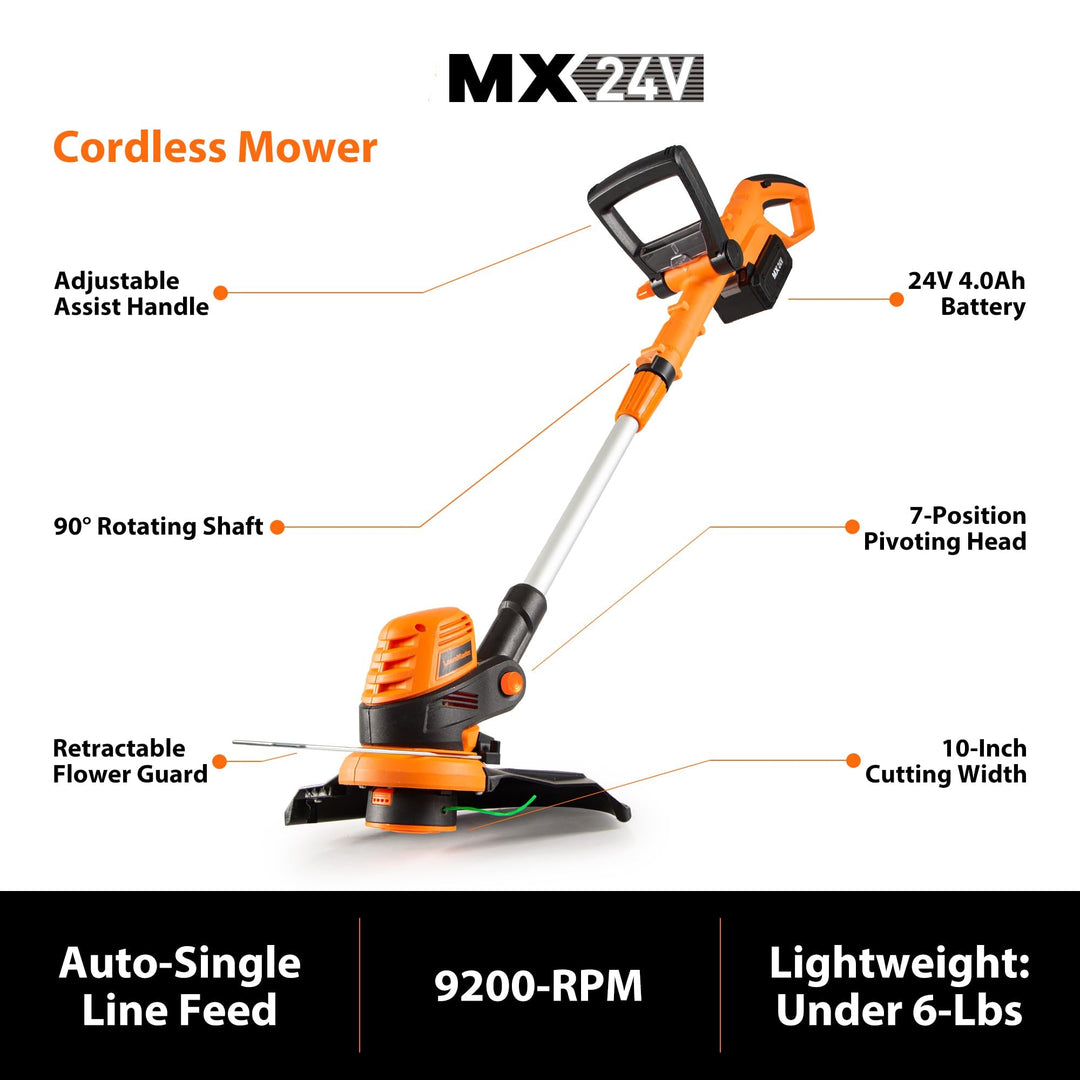 15" Electric Corded Lawn Mower, 11AMP Push Mower, Lightweight & Efficient for Small Lawns