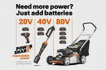 Charger l’image dans la visionneuse de la galerie, Cordless 3-in-1 Leaf Blower with Vacuum &amp; Mulcher, Brushless Motor, 2-Speed Control, Battery Not Included, Model WG583.9