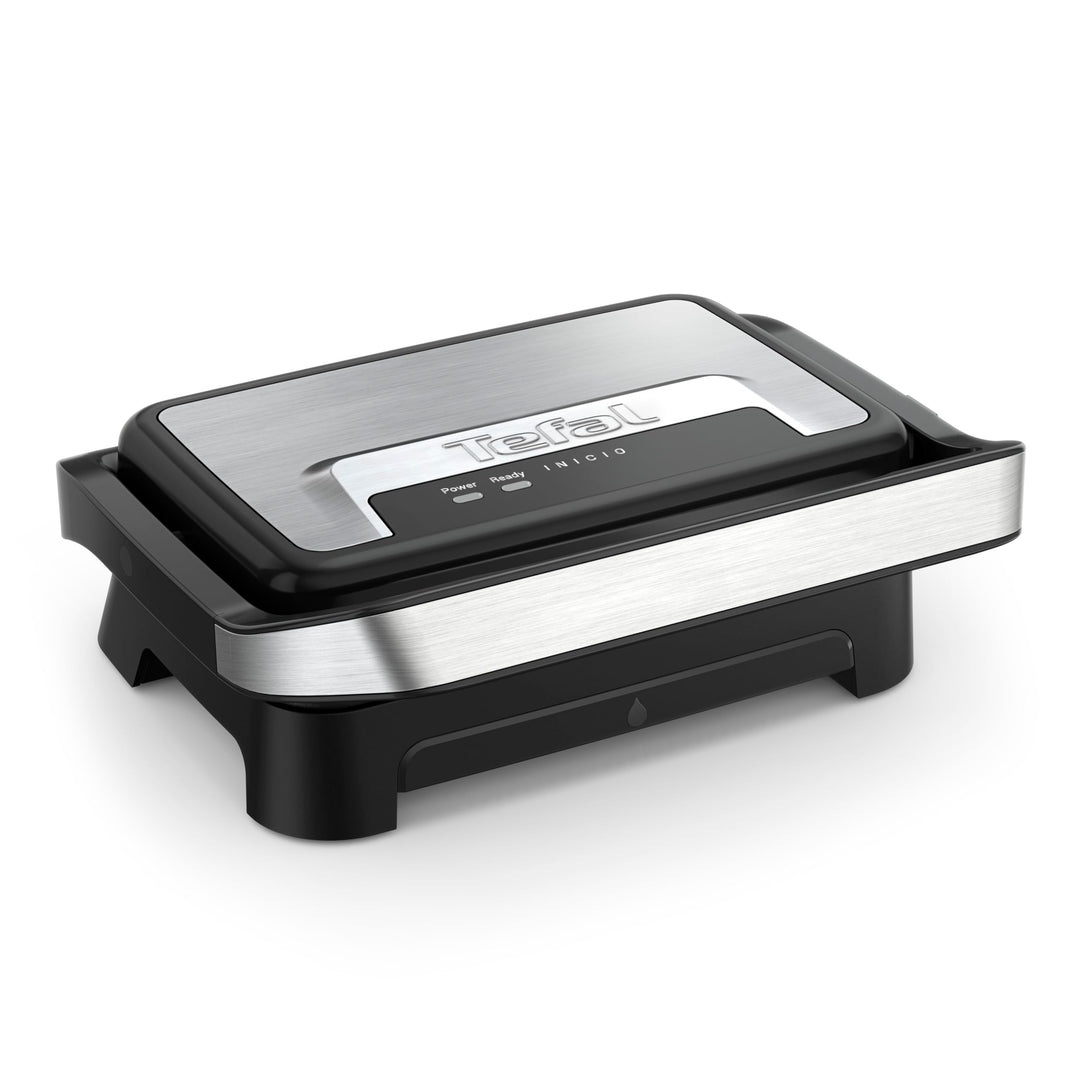 Gril & machine à panini compacte – Plaques antiadhésives, Nettoyage facile