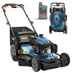 Charger l’image dans la visionneuse de la galerie, 201cc 22" Gas Lawn Mower, Self-Propelled Rear Wheel Drive, 3-in-1 Mulching Bagging Discharge, Variable Speed, 6 Height Adjustment