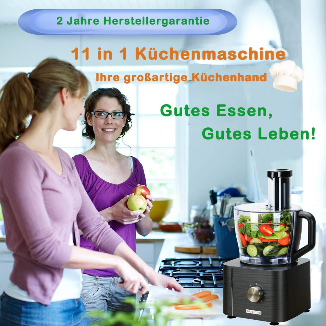 Topstrong Robot Cuisine Multifonction 1100W Robot Multifonction 11...