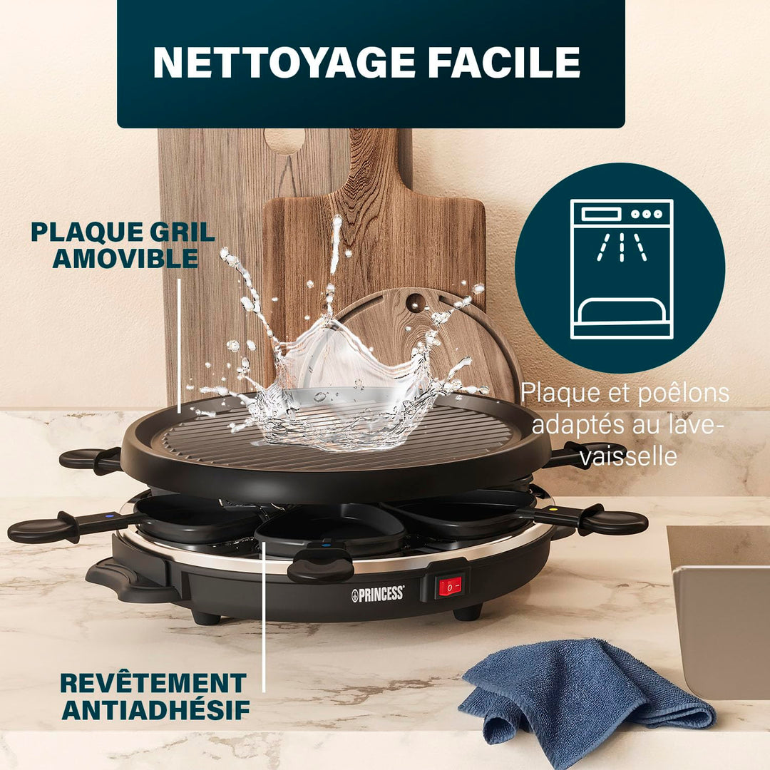 Appareil à Raclette 6 Personnes avec Pierre
