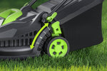 Charger l’image dans la visionneuse de la galerie, 21V 13" Cordless Electric Lawn Mower, Brushless Motor, 5-Level Height Adjustment, Mulching &amp; Bagging, Battery &amp; Charger Included