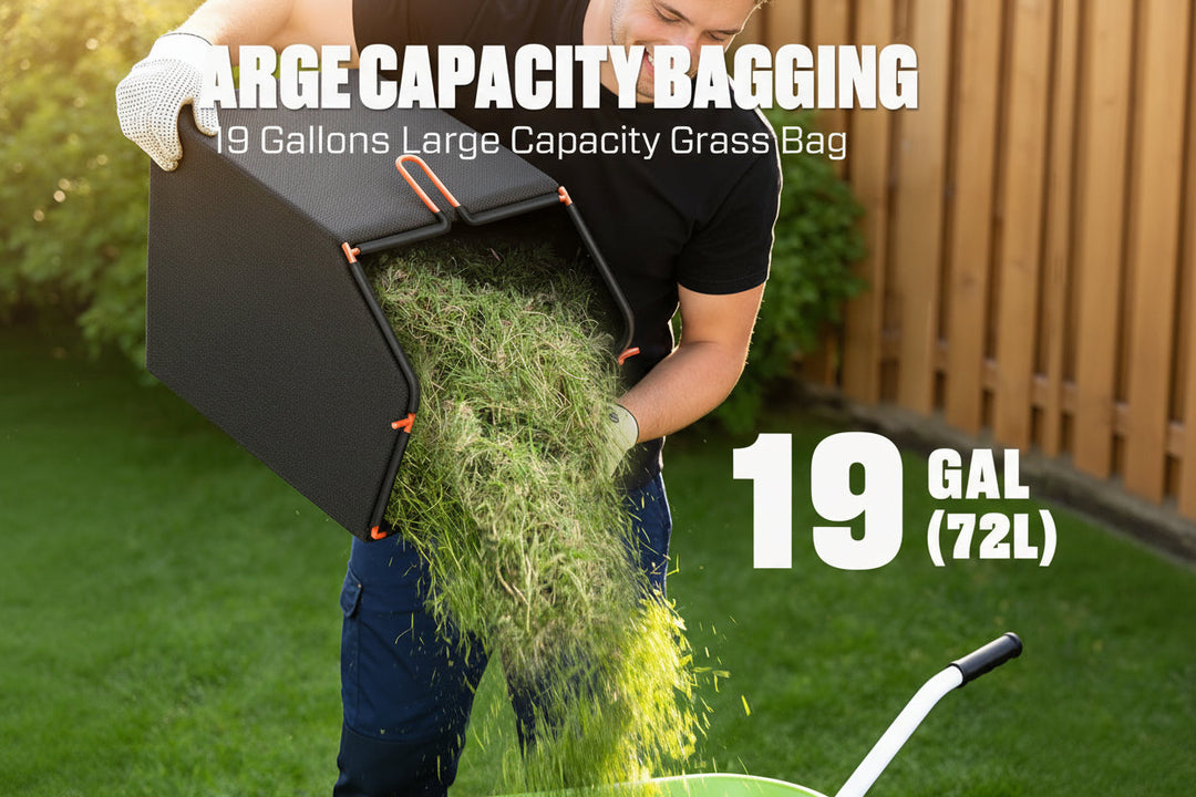 201cc 22" Gas Lawn Mower, Self-Propelled Rear Wheel Drive, 3-in-1 Mulching Bagging Discharge, Variable Speed, 6 Height Adjustment