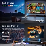 Charger l’image dans la visionneuse de la galerie, Mini Vidéoprojecteur WiFi Bluetooth 1080P