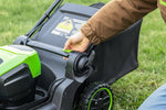 Charger l’image dans la visionneuse de la galerie, 60V 17-Inch Brushless Push Lawn Mower &amp; 610 CFM Cordless Blower Combo, 4.0Ah Battery &amp; Charger Included