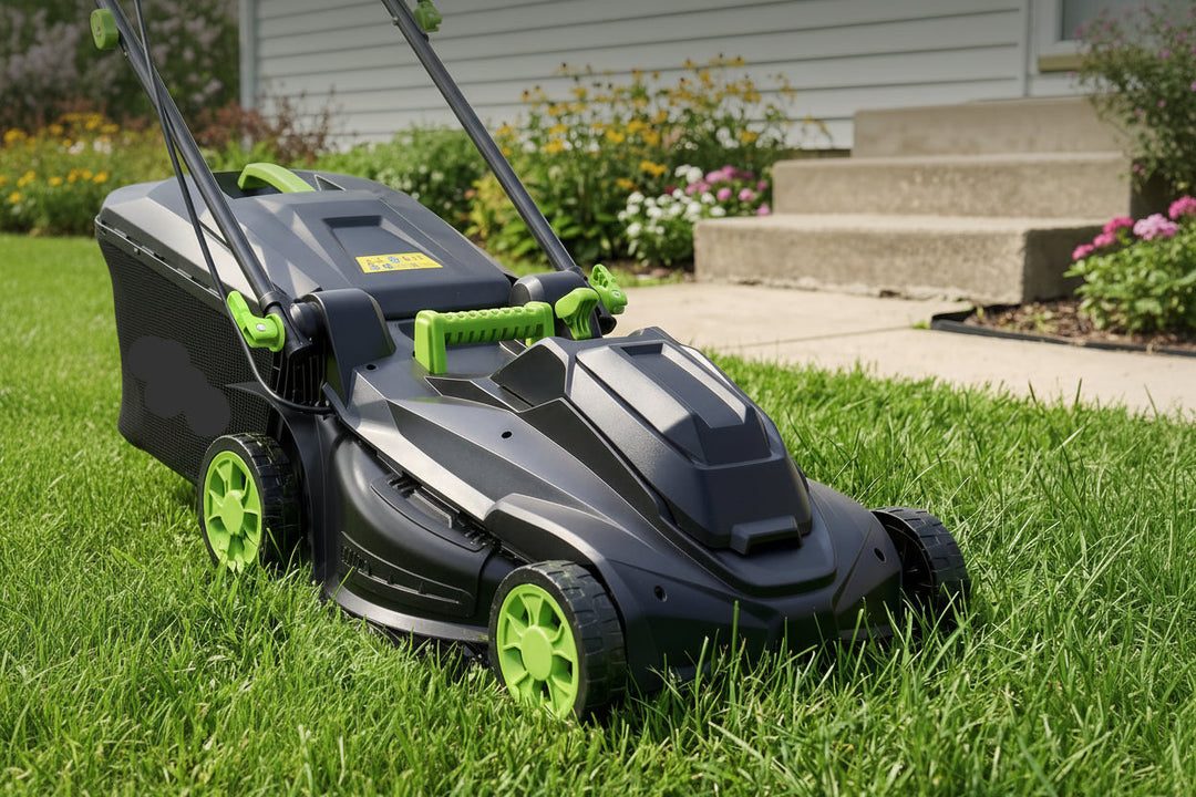 40V 17" Cordless Electric Lawn Mower, Brushless Motor, 6-Position Height Adjustment, 2-in-1 Bagging & Mulching, 2 Batteries & Dual Charger Included