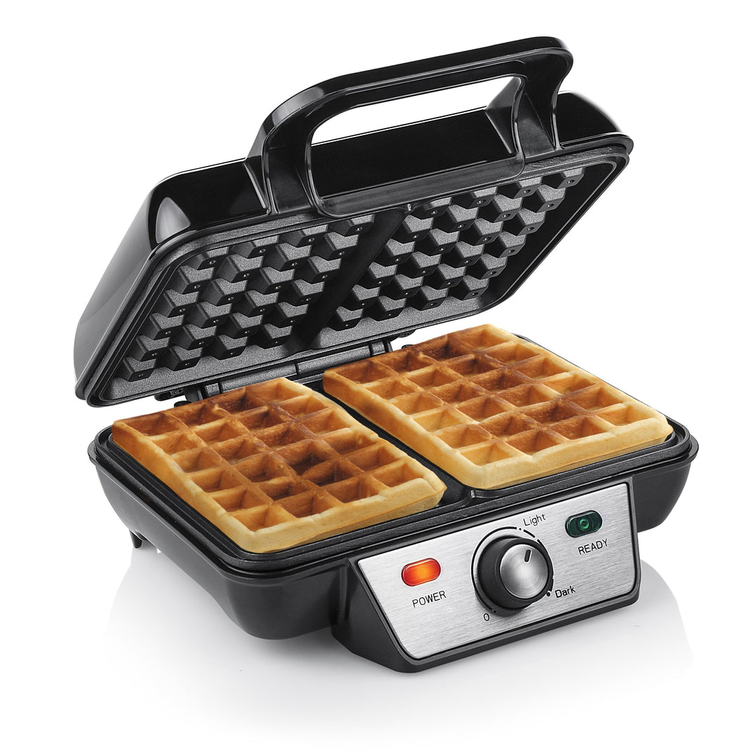 Tristar Gaufrier Noir Acier Inoxydable - 2 Gaufres - 1 000 W - Wf-2195