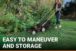 Charger l’image dans la visionneuse de la galerie, 17-Inch Cordless Lawn Mower, 2-in-1 Electric Edge Cutting, Lightweight Push Mower, 6 Height Adjustments, Batteries &amp; Charger Included, Model WG745